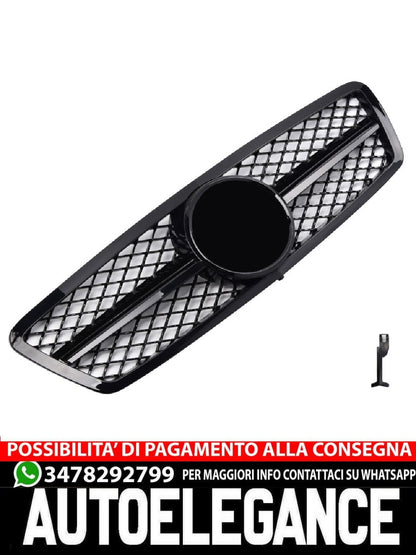 GRIGLIA RADIATORE SPORTIVA GRIGLIA LUCIDA ADATTA PER MERCEDES W203 CLASSE C