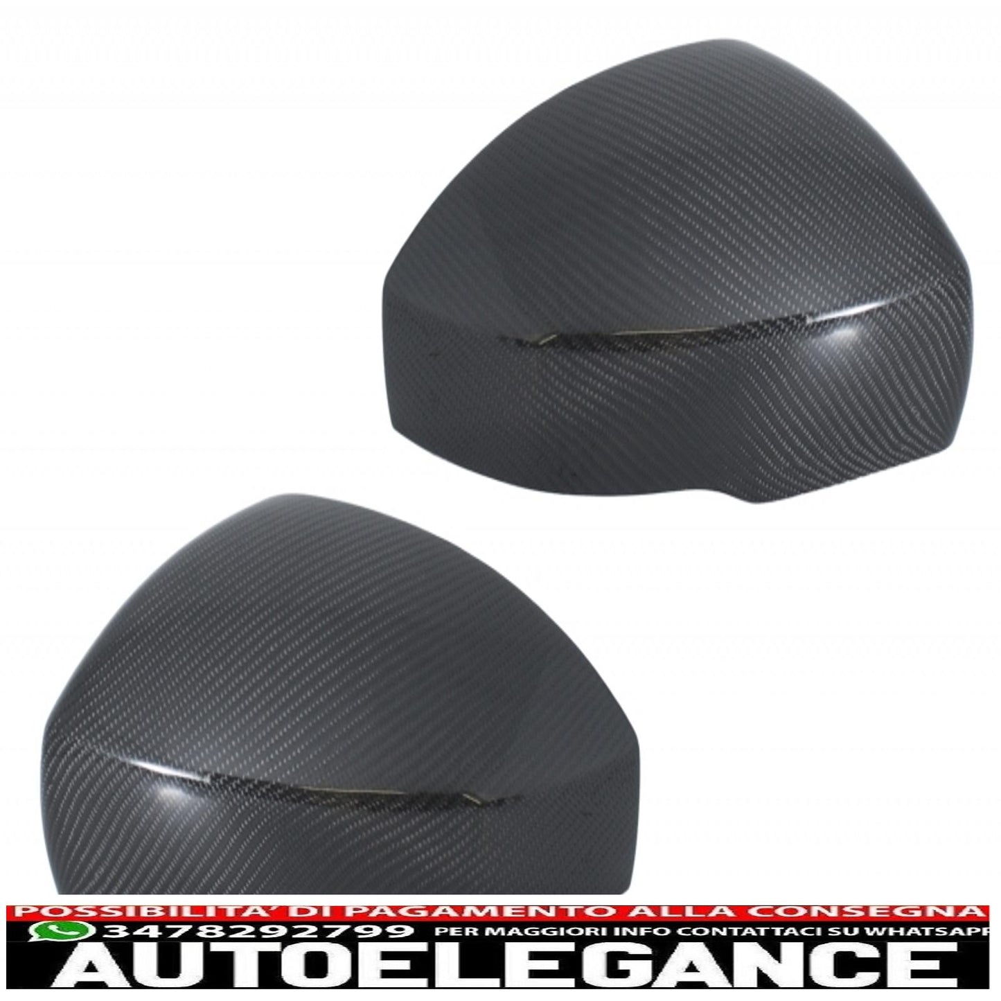 Terminali di scarico con coperture per specchietti adatti per Land Range Rover Vogue L405 (2013-2017) Sport L494 (2013-2017) Discovery V L462 vera fibra di carbonio