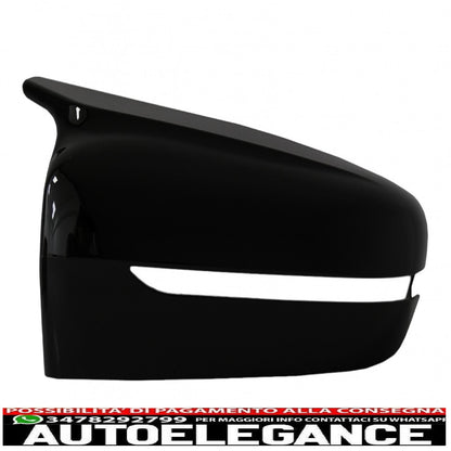 Calotte specchietti adatte per BMW Serie 3 G20 G21 G28 (2017-up) Piano Black M Sport Design LHD AUTOELEGANCERICAMBI