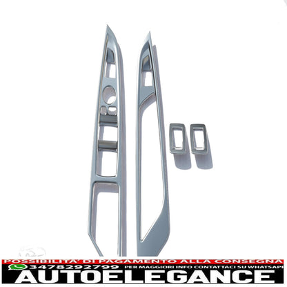 Chrome frame door window lifter trim for BMW