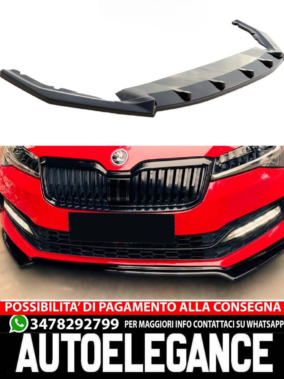 SPLITTER suitable for SKODA Octavia RS MK4 2020+ 