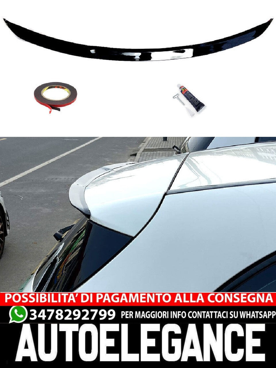 SPOILER DEL TETTO SPOILER DEL TETTO HECK adatto per Mercedes W176 Classe A