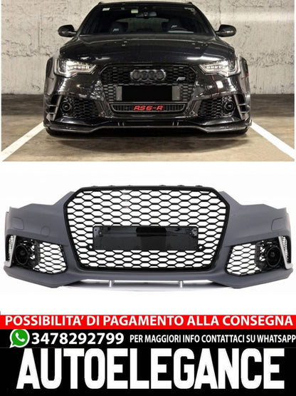 Front bumper with spoiler lip suitable for Audi A6 C7 4G (2011-2015)