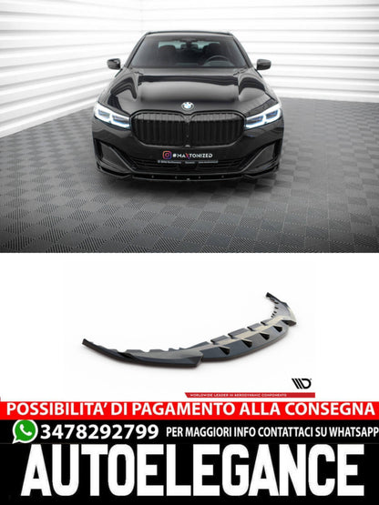 SPLITTER ANTERIORE adatto per V.1 BMW 7 G11 FACELIFT  (2019-2022)