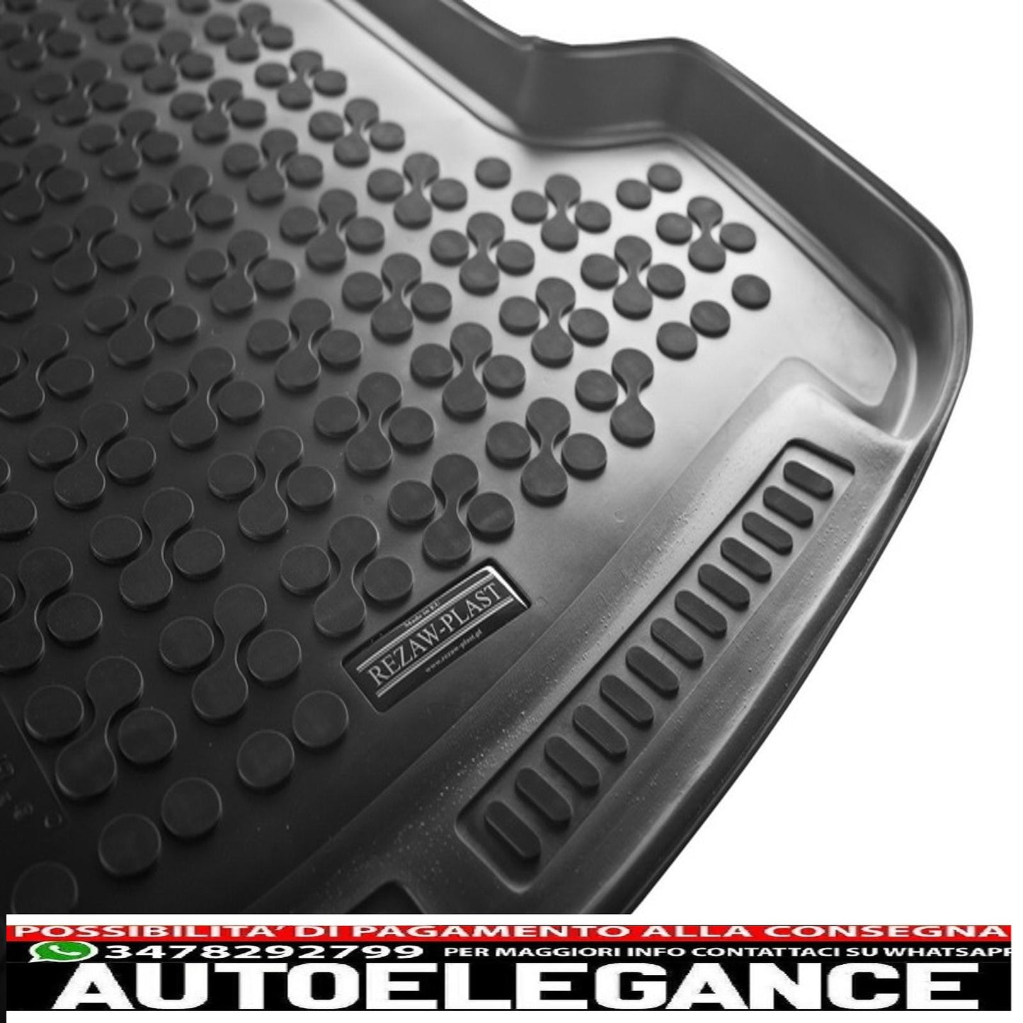 Tappetino bagagliaio in gomma nero adatto per BMW Serie 5 F10 berlina 2010+