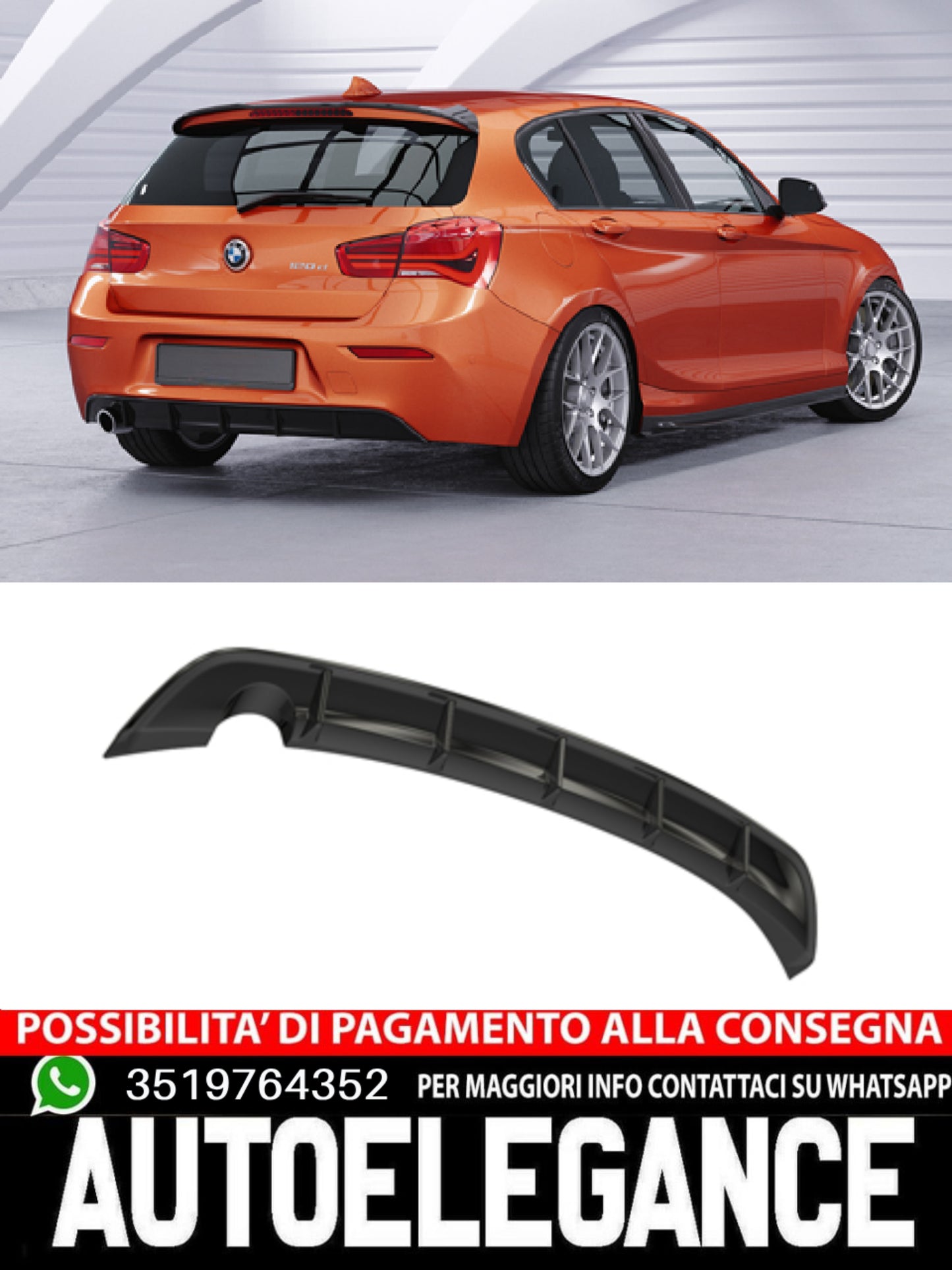 Diffusori posteriore per BMW Serie 1 F20 / F21 LCI