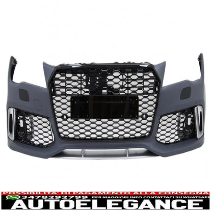 Paraurti anteriore e diffusore posteriore con terminali di scarico e luci posteriori a LED adatti per audi a7 4g pre-facelift (2010-2014) design RS7