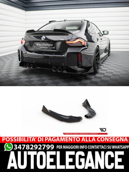 SPLITTER LATERALI POSTERIORI V.2 ADATTO PER BMW M2 G87  (2023 - )