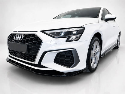 👉Gonne laterali estensioni per Audi S3/A3 S-Line 8Y (2020-) ABS nero lucido👈