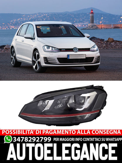 Left Front Headlights for VW Golf 7 2012-2017 Xenon D3S H7 LWR Engine 