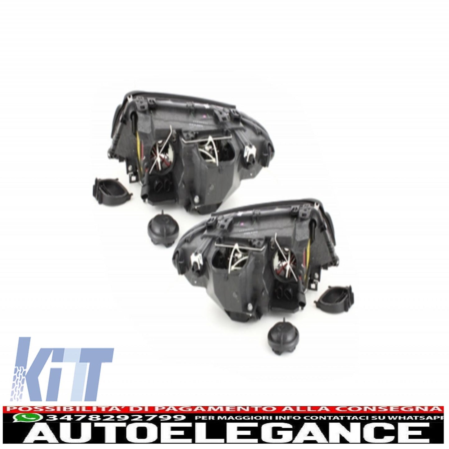 headlights suitable for bmw e46 coupe 03-06_2 halo rims_black