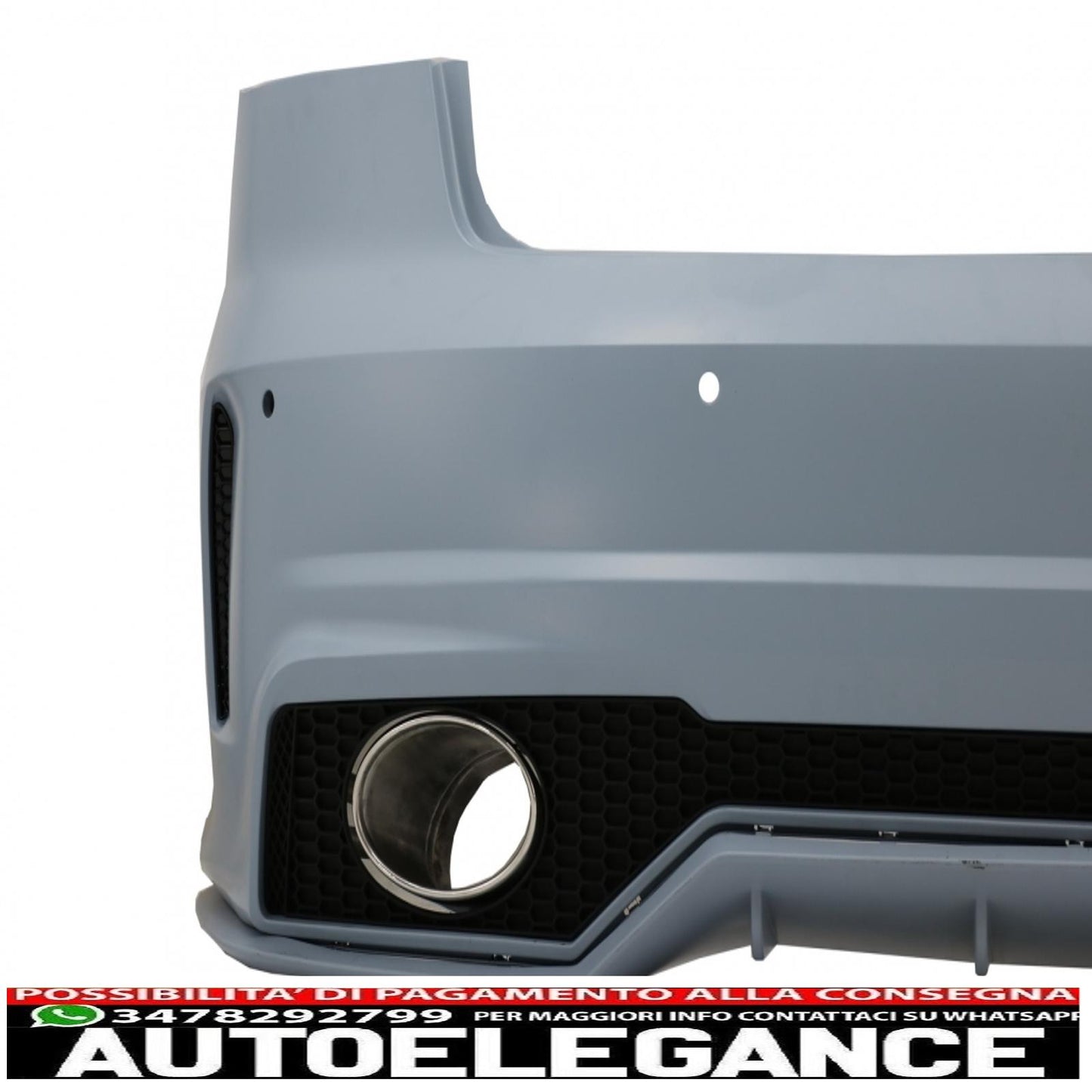 rear bumper suitable for audi a3 8v sedan pre restyling (2012-2016) rs design