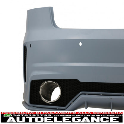 rear bumper suitable for audi a3 8v sedan pre restyling (2012-2016) rs design