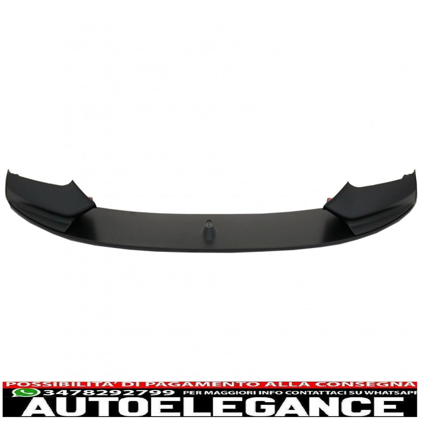 Front bumper spoiler lip suitable for bmw 5 series f10 f11 sedan touring (2011-2017) m-performance design matt black