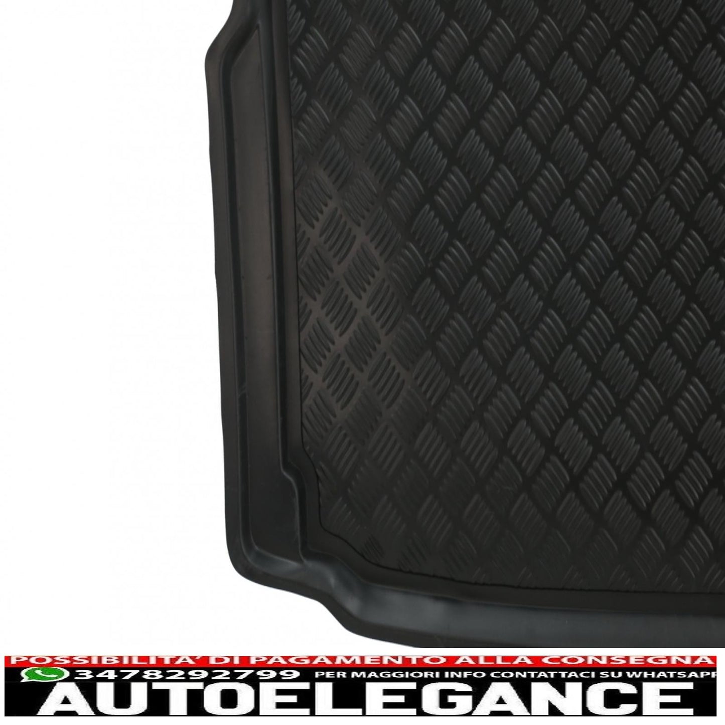Black trunk mat suitable for skoda octavia iii sedan (2012-2019)