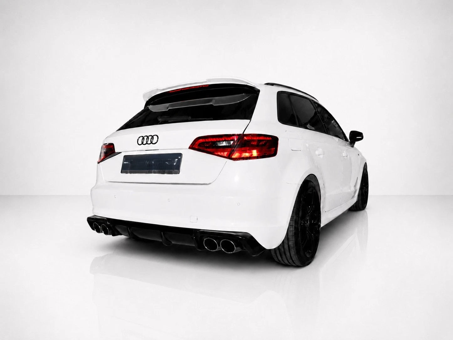 👉Diffusore posteriore per Audi A3 8V Sportback 12-16 con doppio scarico👈