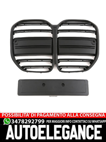 ADATTA PER BMW SERIE 4 G22 G23 GRIGLIA SPORTIVA NERO OPACO