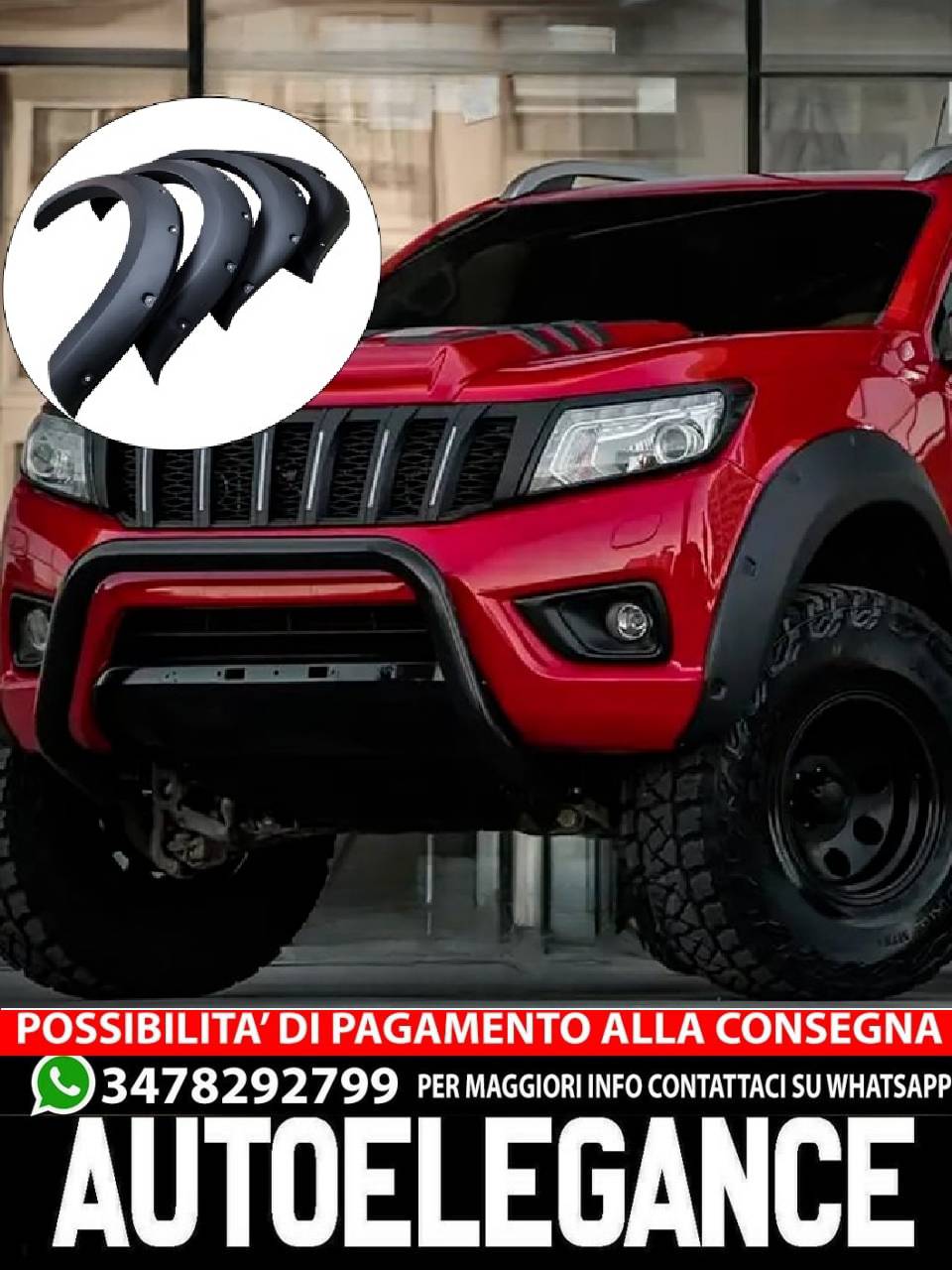 PARAFANGO adatto per NISSAN Navara D23 NP300 2017+