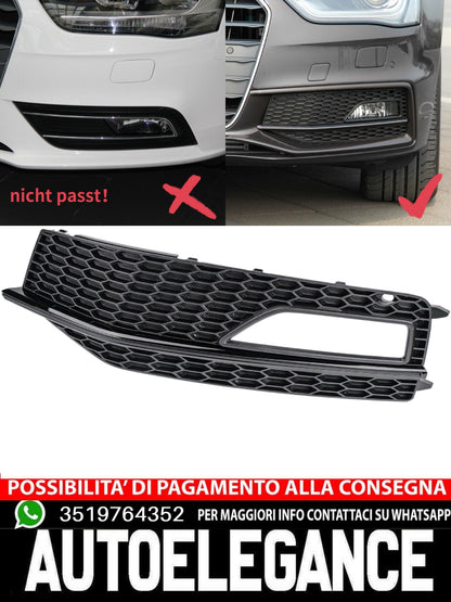 Griglia di ventilazione VAadatta per Audi A4 Avant B8 S Line listelli neri 2011+