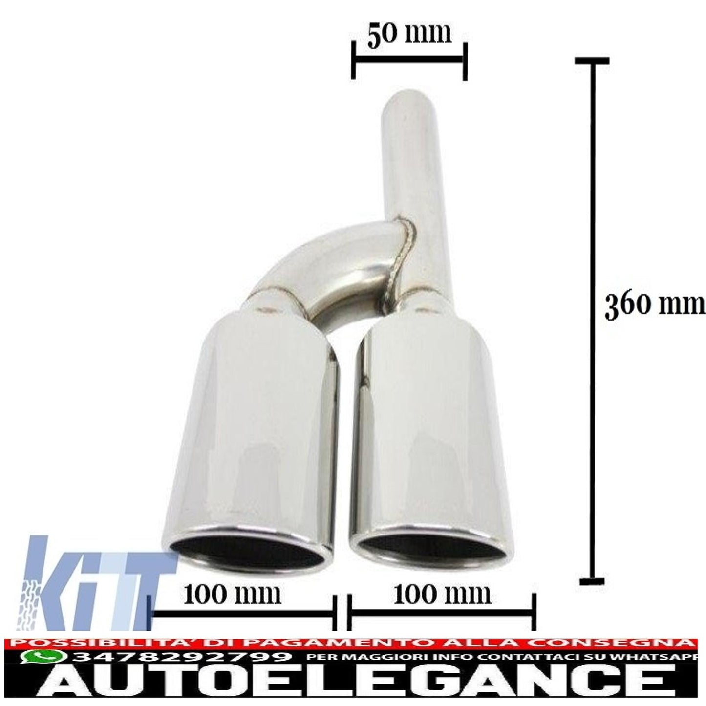 Exhaust muffler tips suitable for mercedes c class e class cls sl slk e63 c63 design 