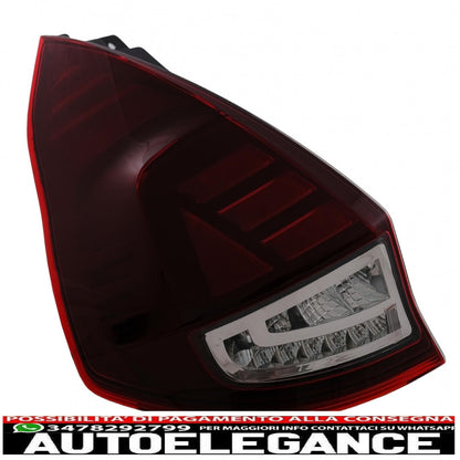 osram ledriving full led rear lights suitable for ford fiesta mk7.5 facelift (2013-2017) dynamic sequential cornering lights black edition