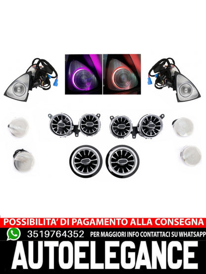 Kit Copertura Altoparlante PER Mercedes Classe E W213 S213 C238  2019-2023 LED AMBIENT