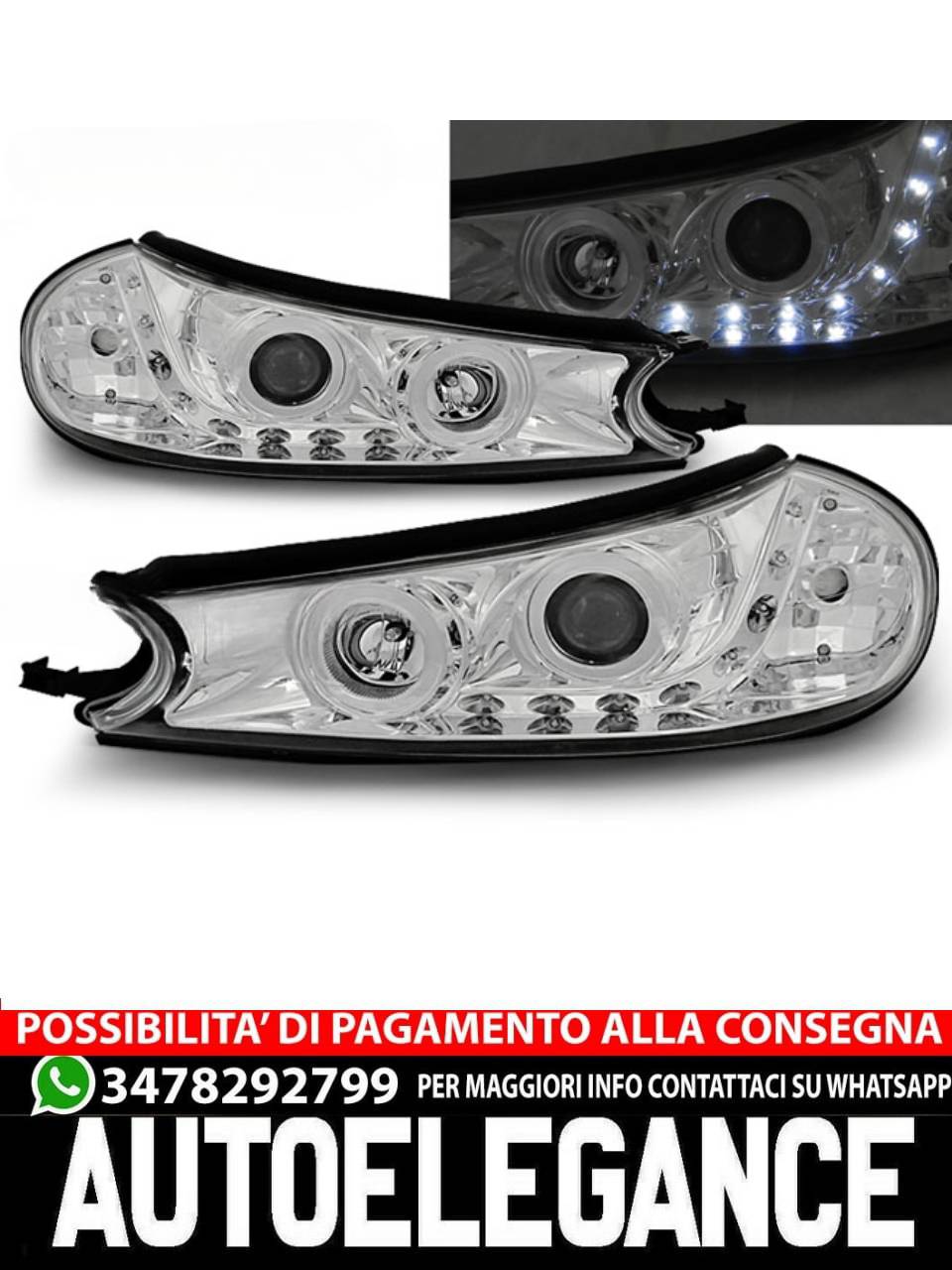 FORD MONDEO 10.96-08.00 CHROME DAYTIME LIGHT 