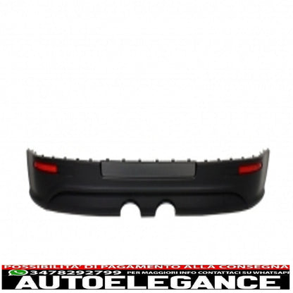 rear bumper extension suitable for vw golf v (2003-2007) r32 look and complete exhaust system