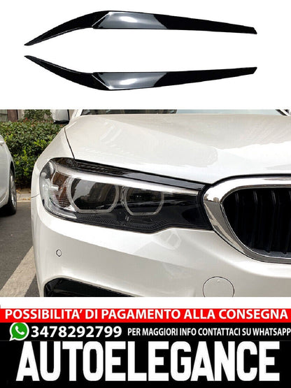 Per BMW Serie 5 G30 G31 2017-2020 (pre-LCI) mascherine fari brutto sguardo