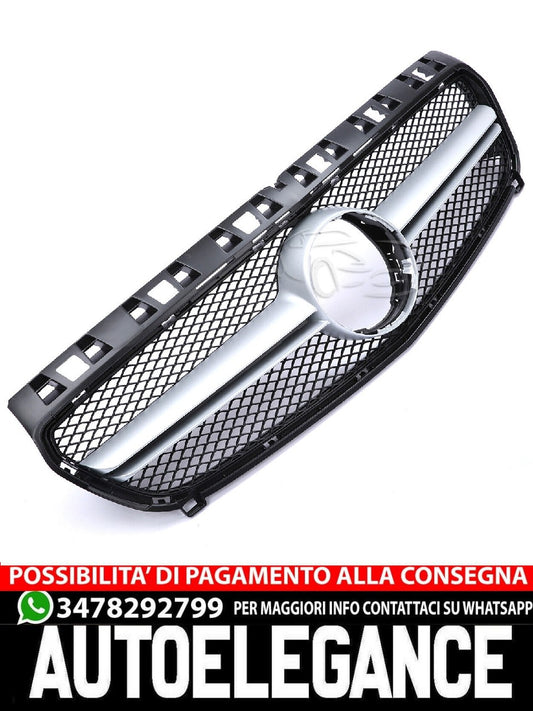 GRIGLIA ANTERIORE ARGENTO LOOK AMG PER MERCEDES W176 CLASSE A 12-15