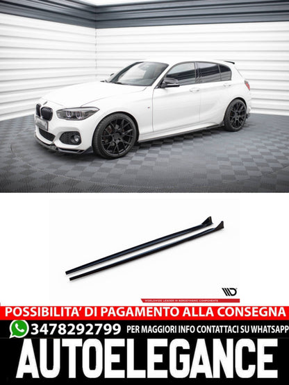 MINIGONNE LATERALI V.3 CSL LOOK adatte per BMW 1 M-PACK / M140I F20 FACELIFT  (2015-2019)