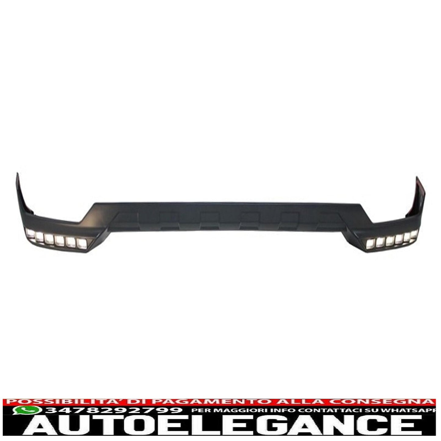 Front bumper spoiler led drl extension suitable for mercedes g class w463 (1989-2017)
