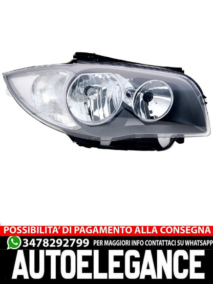 Headlights right for BMW E81 E82 E87 E88 1 Series in black Halogen H7 LWR new 