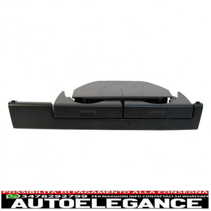 front cup holder suitable for bmw 5 series e39 sedan touring left (1995-2004) black