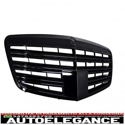 griglia anteriore adatta per mercedes classe s w221 facelift (2010-2013) s63 s65 design pianoforte nero