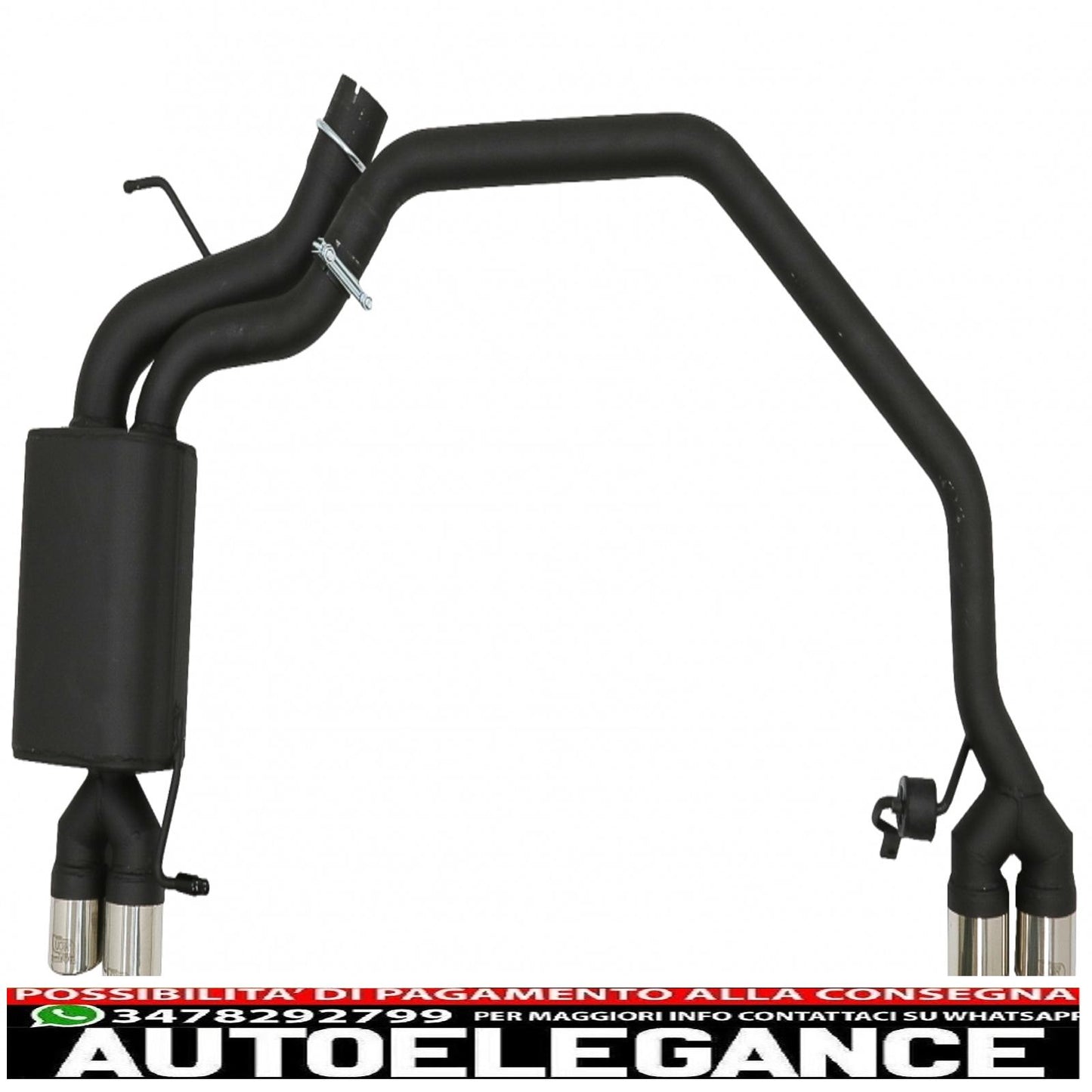 diffusore con sistema di scarico doppi terminali di scarico adatti per bmw serie 5 f10 (2011-2016) 102-433/70rs