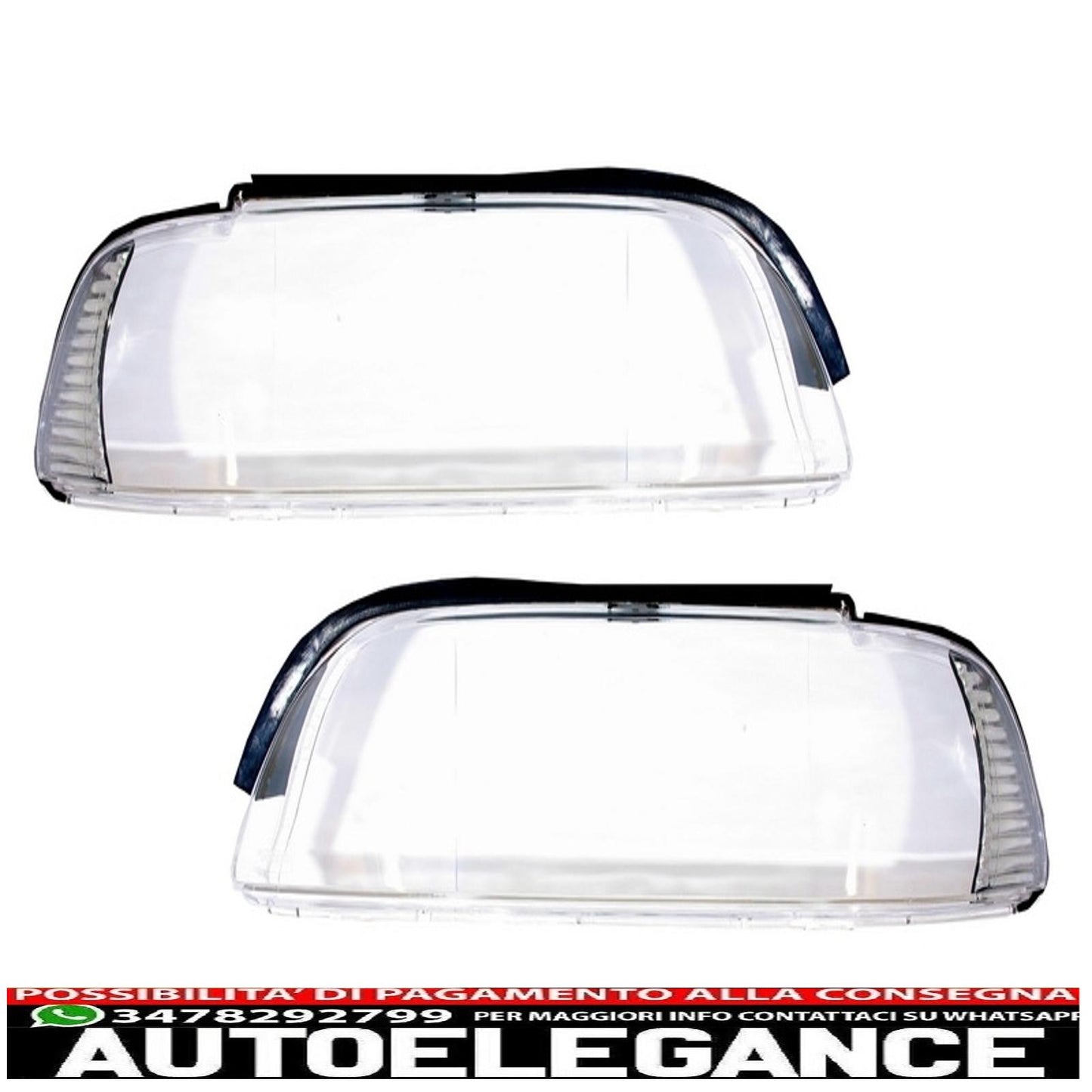Headlight glass lens suitable for bmw 5 series e39 facelift (2000-2003)