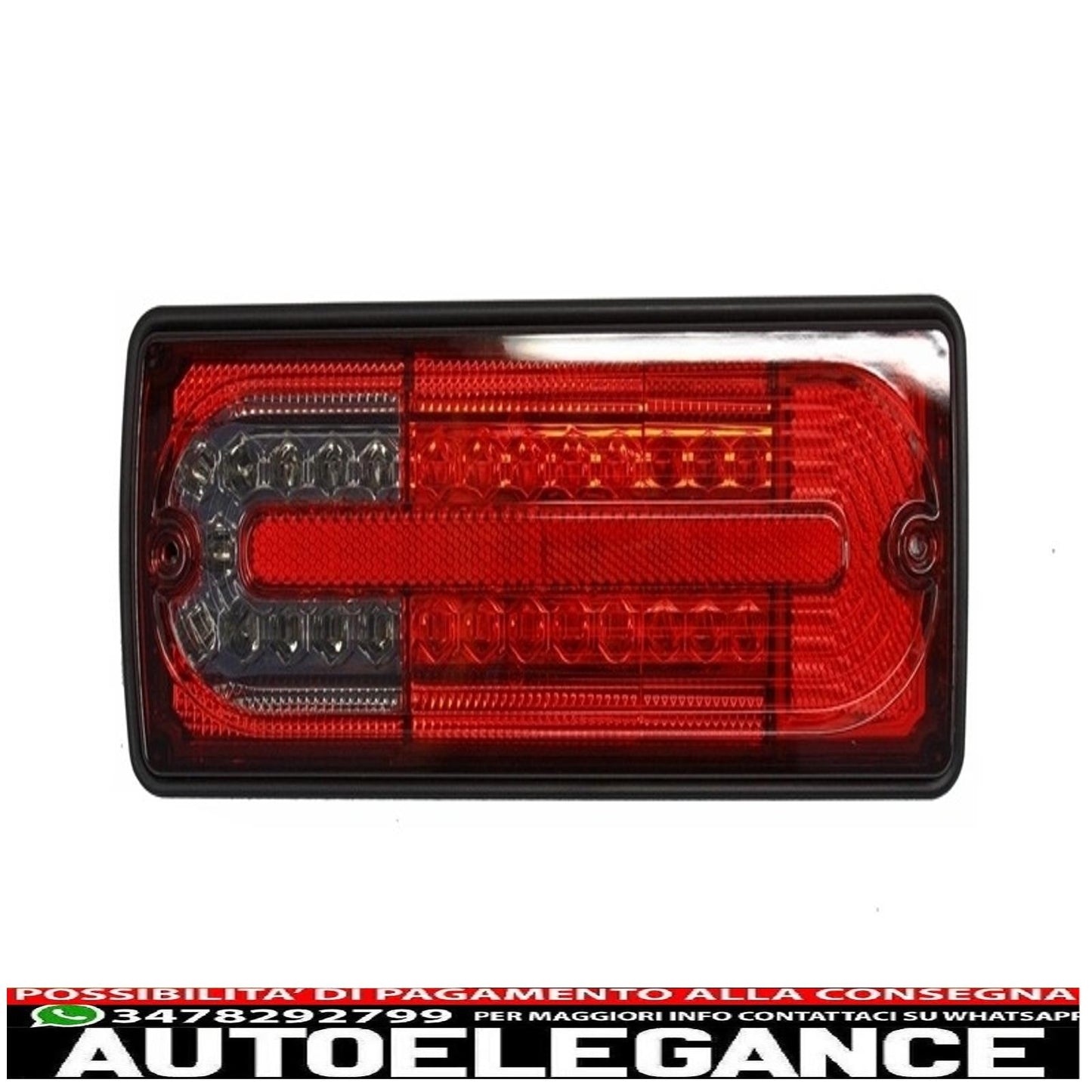 led rear lights suitable for mercedes g class w463 (1989-2015) smoke red