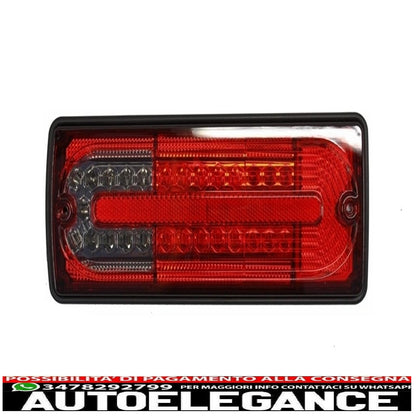 led rear lights suitable for mercedes g class w463 (1989-2015) smoke red