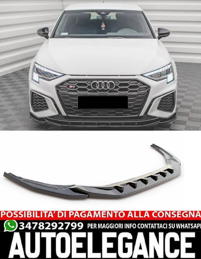 SPLITTER ANTERIORE ADATTO PER AUDI A3 S3 8Y 2020+LOOK SPORTIVO