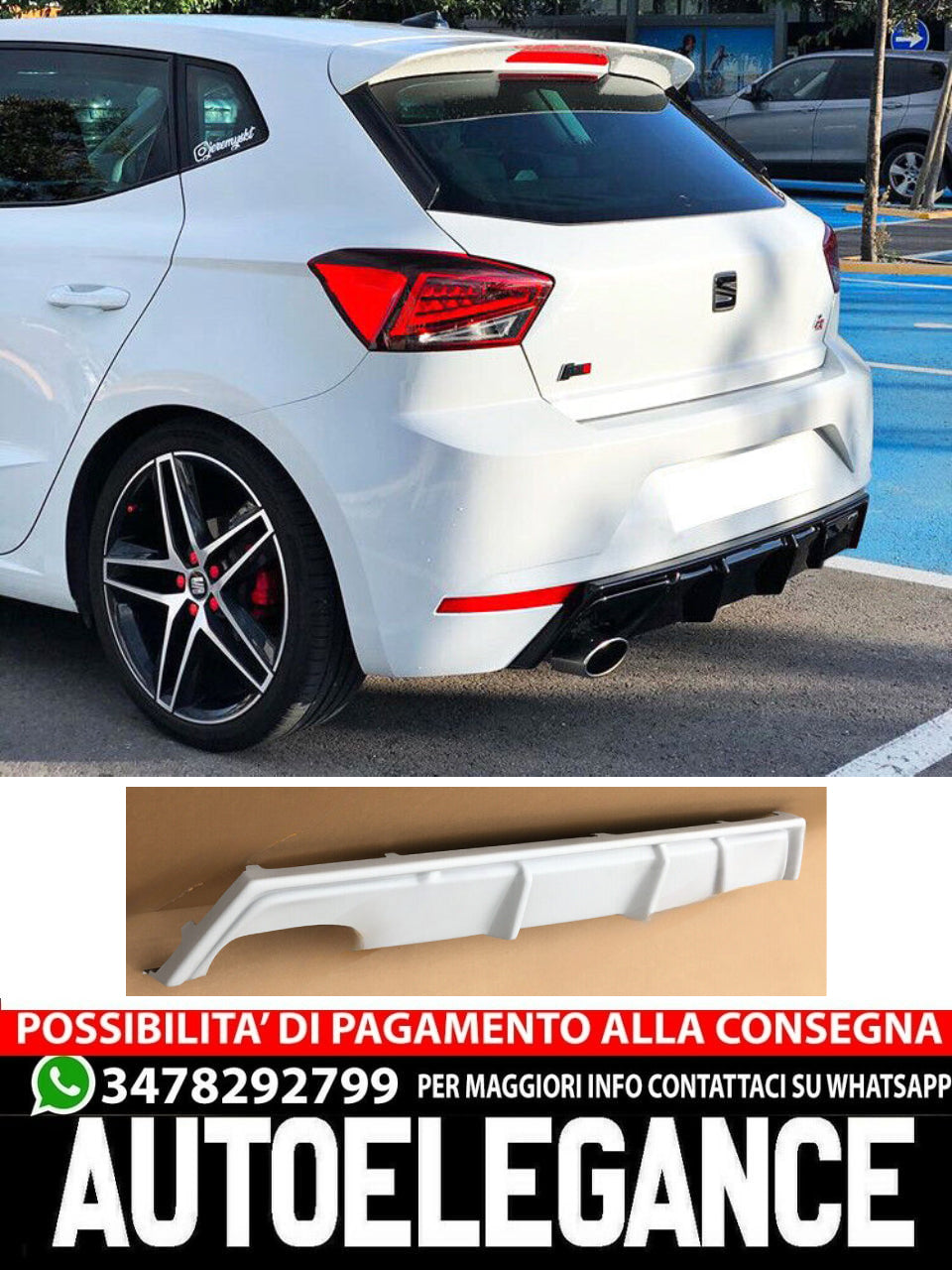 DIFFUSORE ADATTO PER SEAT IBIZA 6F ( dal 2017 )
