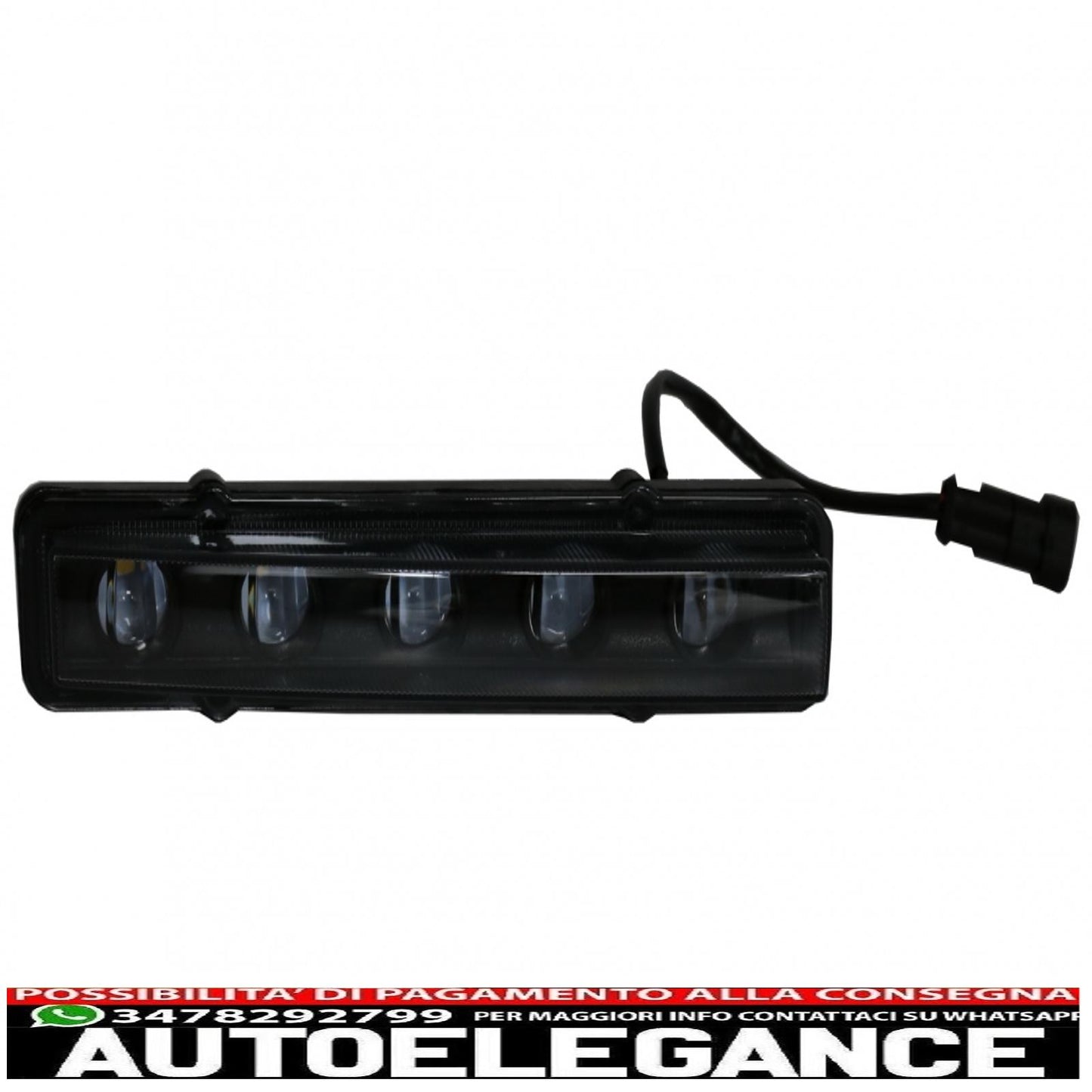 black drl led daytime running lights suitable for mercedes g class w463 (1989-2012) g65 black design 