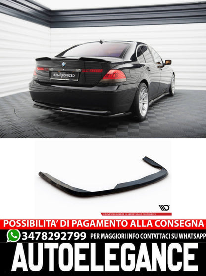 SPLITTER POSTERIORE CENTRALE ADATTO PER BMW 7 E65  (2001-2005)