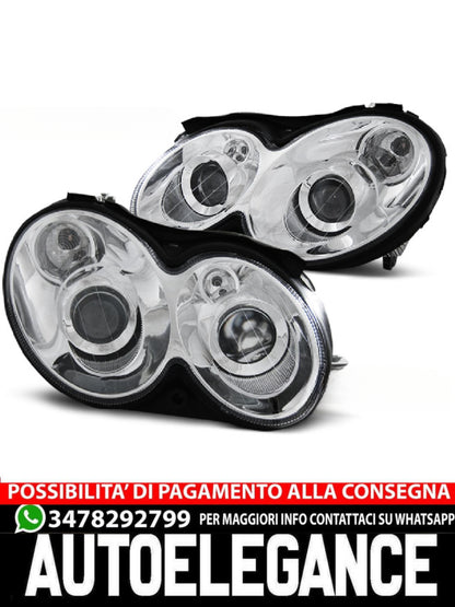 FARI CROMATI ADATTO COMPATIBILE per MERCEDES CLK W209 03-10