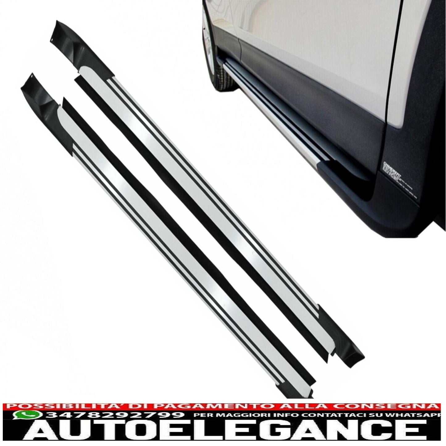 Running Boards Steps for Toyota RAV4 XA40 13-18 Dusty White 
