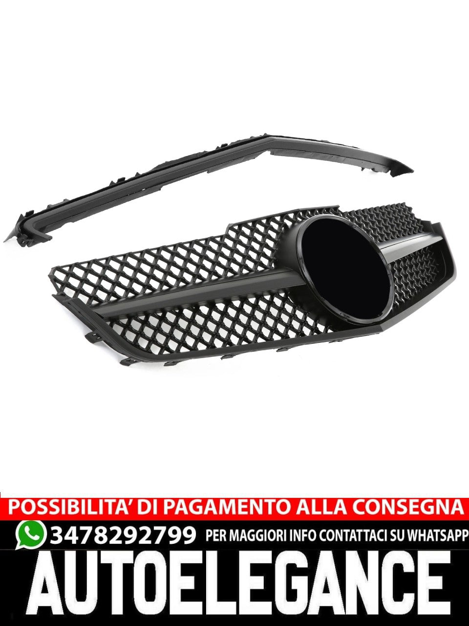 Griglia sportiva per Mercedes W207 E Coupe Cabrio OPACO AMG LOOK