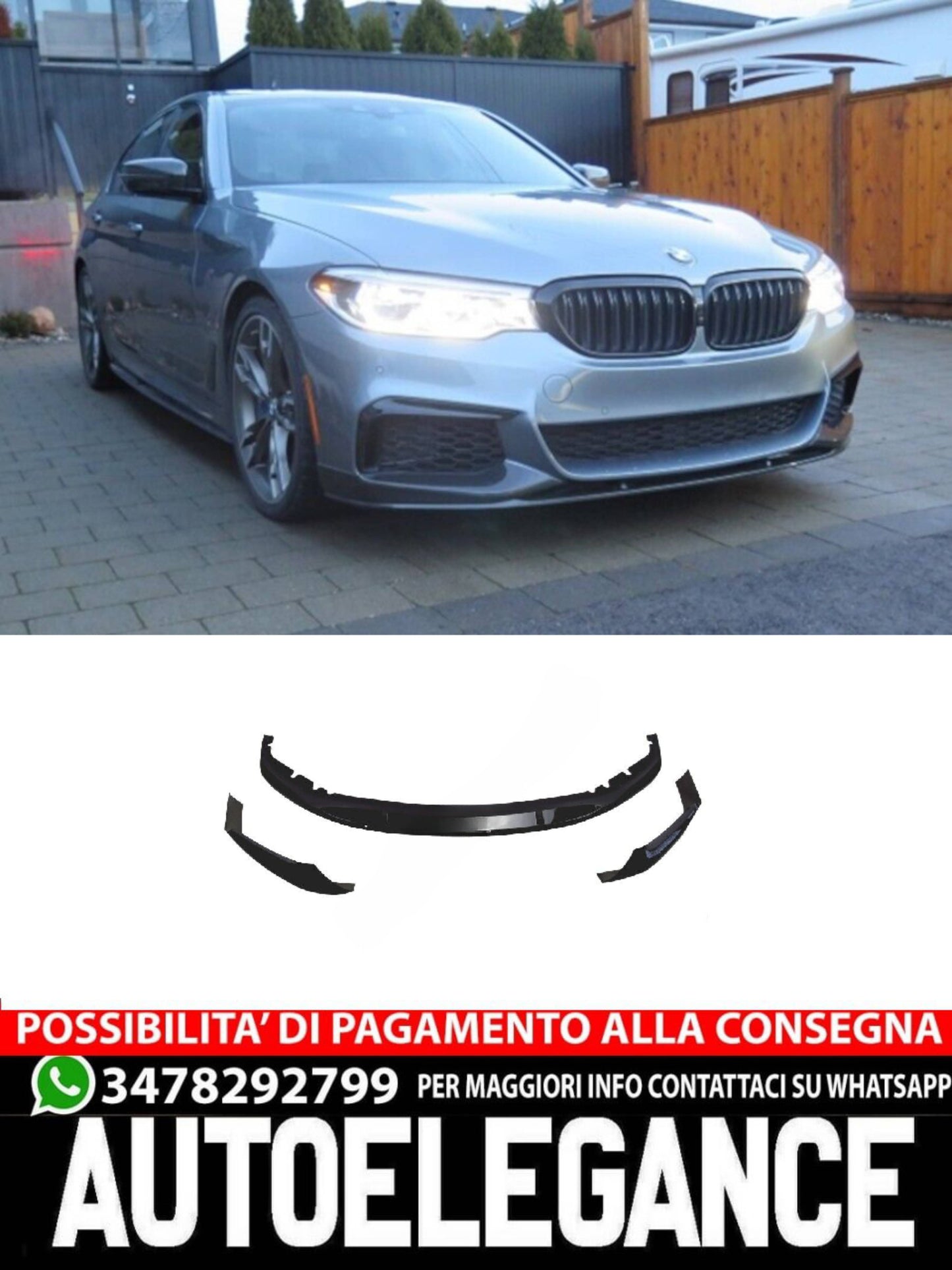 SPOILER+BUMPER suitable for BMW 5 G30 G31 2017+