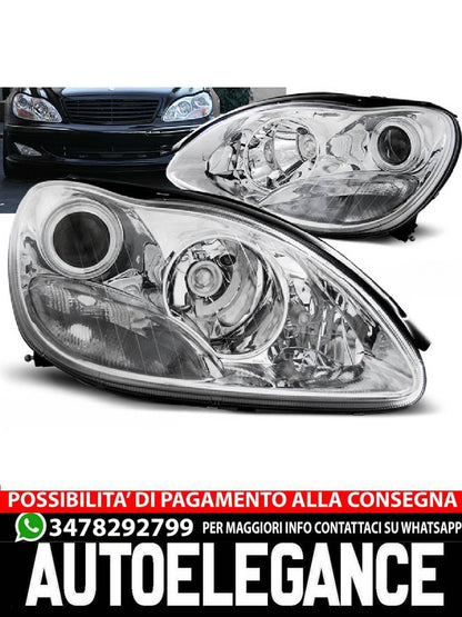 FARI CROMATI per MERCEDES W220 Classe S 09.98-05.05
