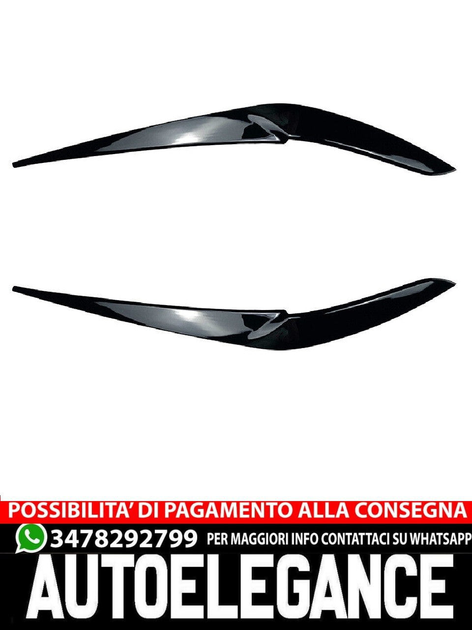 Per BMW X5 G05 e X6 G06 mascherine fari aspetto cattivo nero lucido