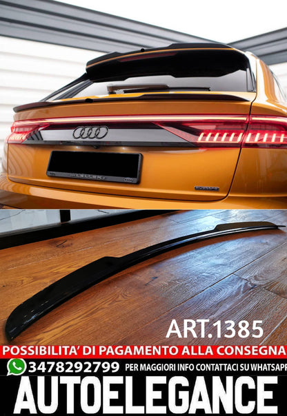TRUNK SPOILER SUITABLE FOR Q8 2018+ GLOSSY BLACK